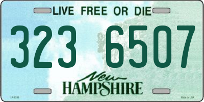 NH license plate 3236507