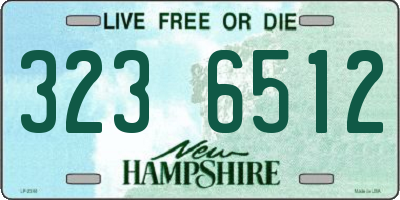 NH license plate 3236512