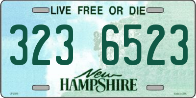NH license plate 3236523
