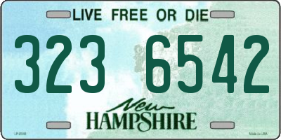 NH license plate 3236542