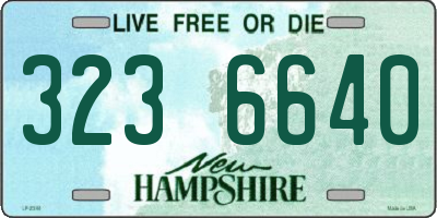 NH license plate 3236640
