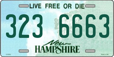 NH license plate 3236663
