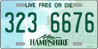 NH license plate 3236676