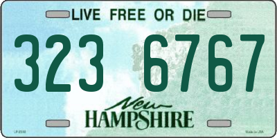 NH license plate 3236767