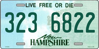 NH license plate 3236822