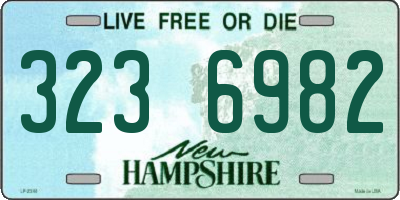 NH license plate 3236982