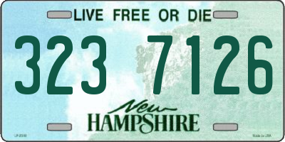 NH license plate 3237126