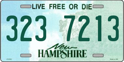NH license plate 3237213