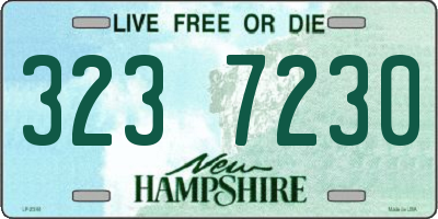 NH license plate 3237230
