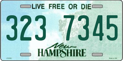 NH license plate 3237345