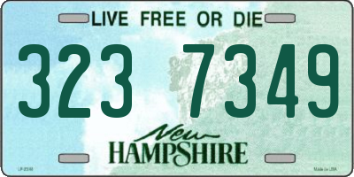 NH license plate 3237349