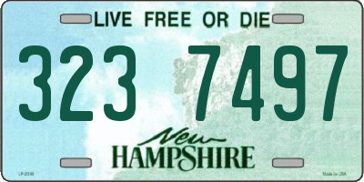 NH license plate 3237497