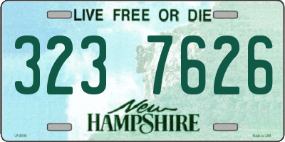 NH license plate 3237626