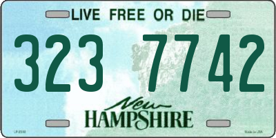NH license plate 3237742