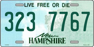 NH license plate 3237767