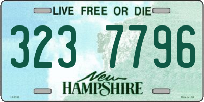 NH license plate 3237796