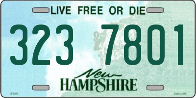 NH license plate 3237801