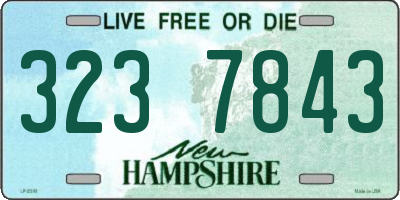 NH license plate 3237843