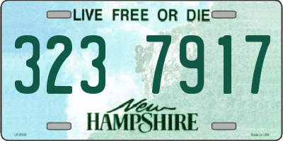 NH license plate 3237917