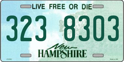 NH license plate 3238303