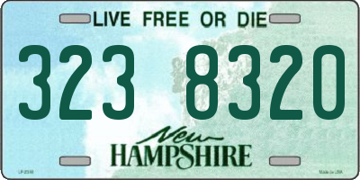 NH license plate 3238320