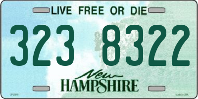 NH license plate 3238322