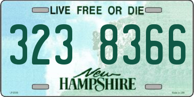 NH license plate 3238366