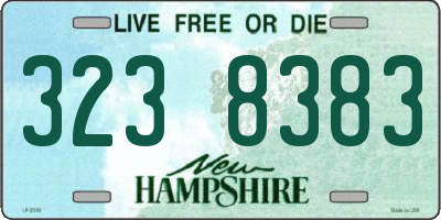 NH license plate 3238383