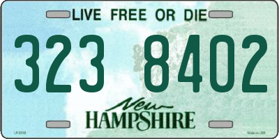 NH license plate 3238402