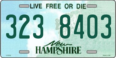 NH license plate 3238403