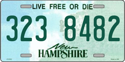 NH license plate 3238482