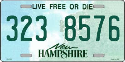 NH license plate 3238576