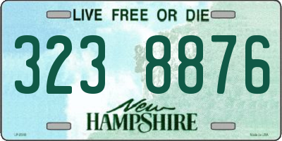 NH license plate 3238876