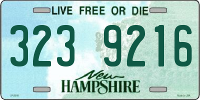 NH license plate 3239216
