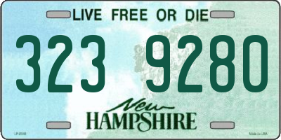 NH license plate 3239280
