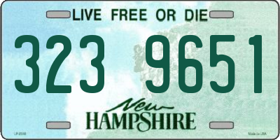 NH license plate 3239651
