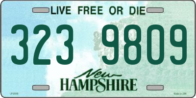 NH license plate 3239809