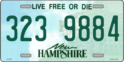 NH license plate 3239884