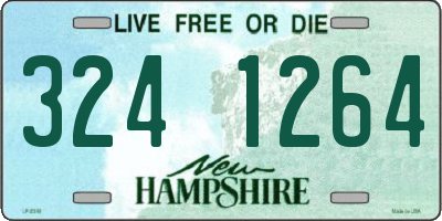 NH license plate 3241264