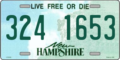NH license plate 3241653