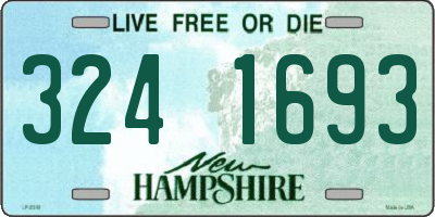 NH license plate 3241693