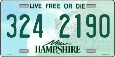 NH license plate 3242190