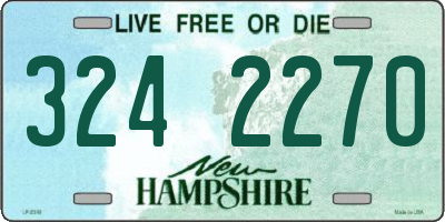 NH license plate 3242270