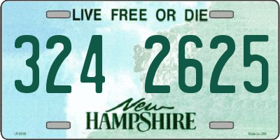 NH license plate 3242625
