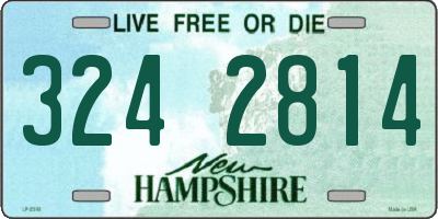 NH license plate 3242814