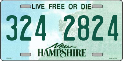 NH license plate 3242824