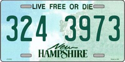 NH license plate 3243973