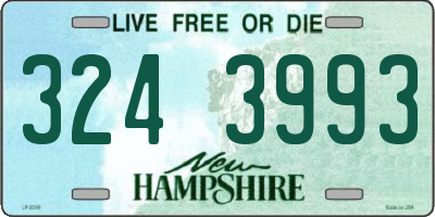 NH license plate 3243993