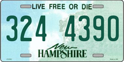 NH license plate 3244390
