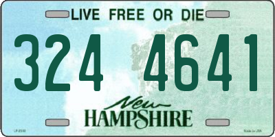 NH license plate 3244641